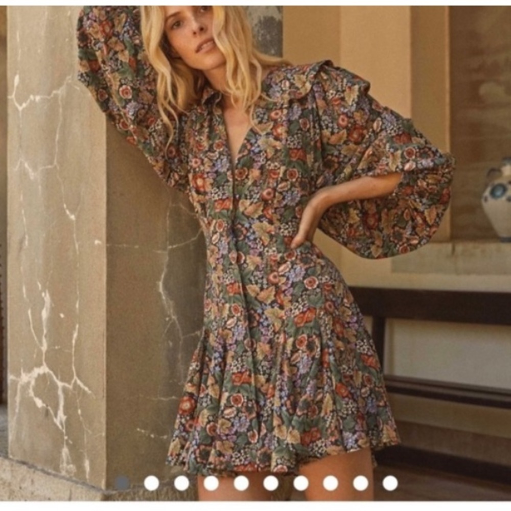 Doen Camden Dress in Wildberry Thicket XL